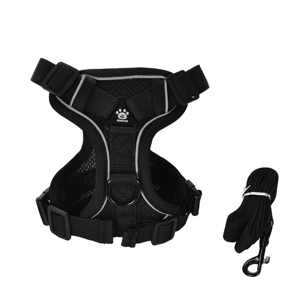 Pet Puppy Harness Leash Set For Small Medium Dogs Cat Vest Outdoor Reflective Breathable Dog Chest Strap Chihuahua Accessories
