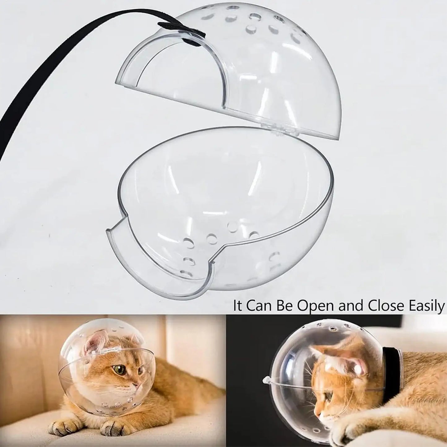 Breathable Cat Grooming Muzzle Hood