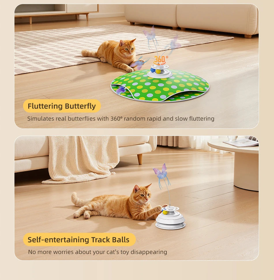 ROJECO 3-in-1 Interactive Cat Toy