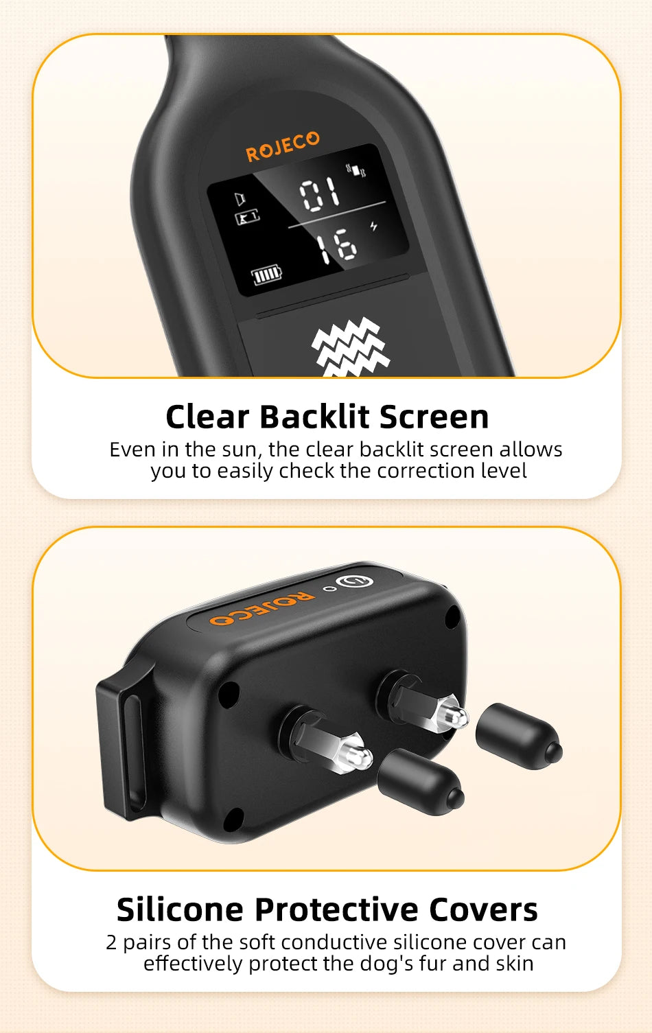 ROJECO Remote Dog Training Collar