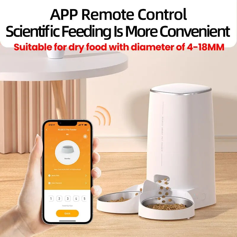 ROJECO Smart Auto Pet Feeder 4L