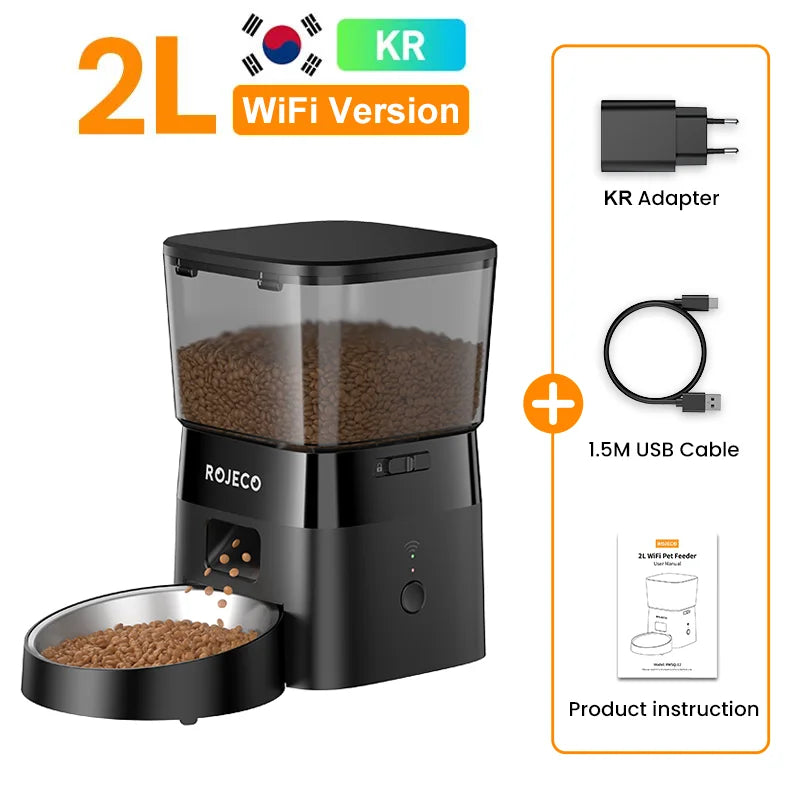 ROJECO Smart Automatic Pet Food Dispenser