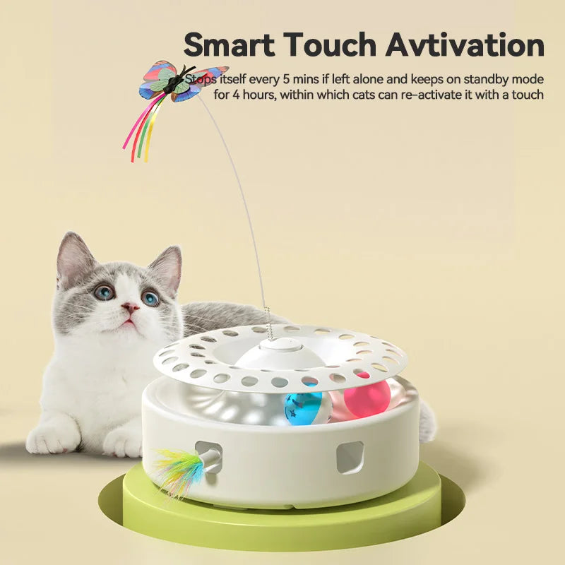 ROJECO 3-in-1 Interactive Cat Toy Set