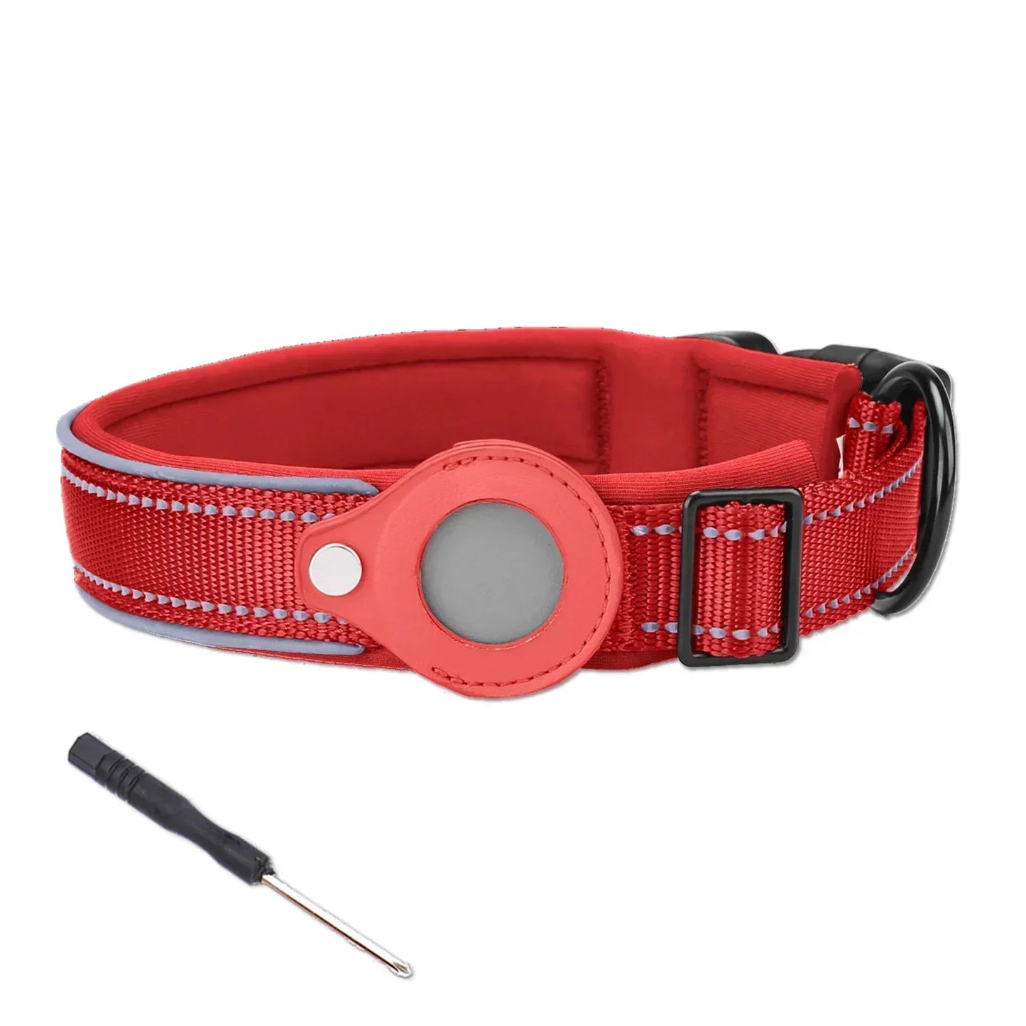 Reflective AirTag Dog Collar