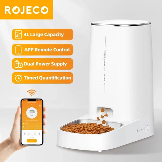 ROJECO Smart Auto Pet Feeder 4L