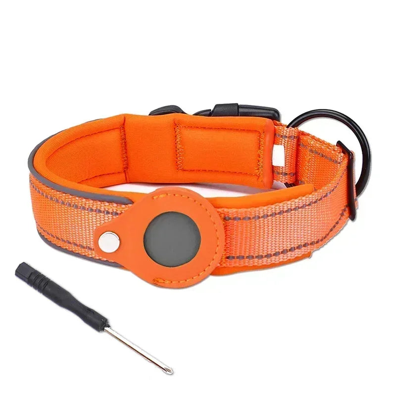 Reflective AirTag Dog Collar