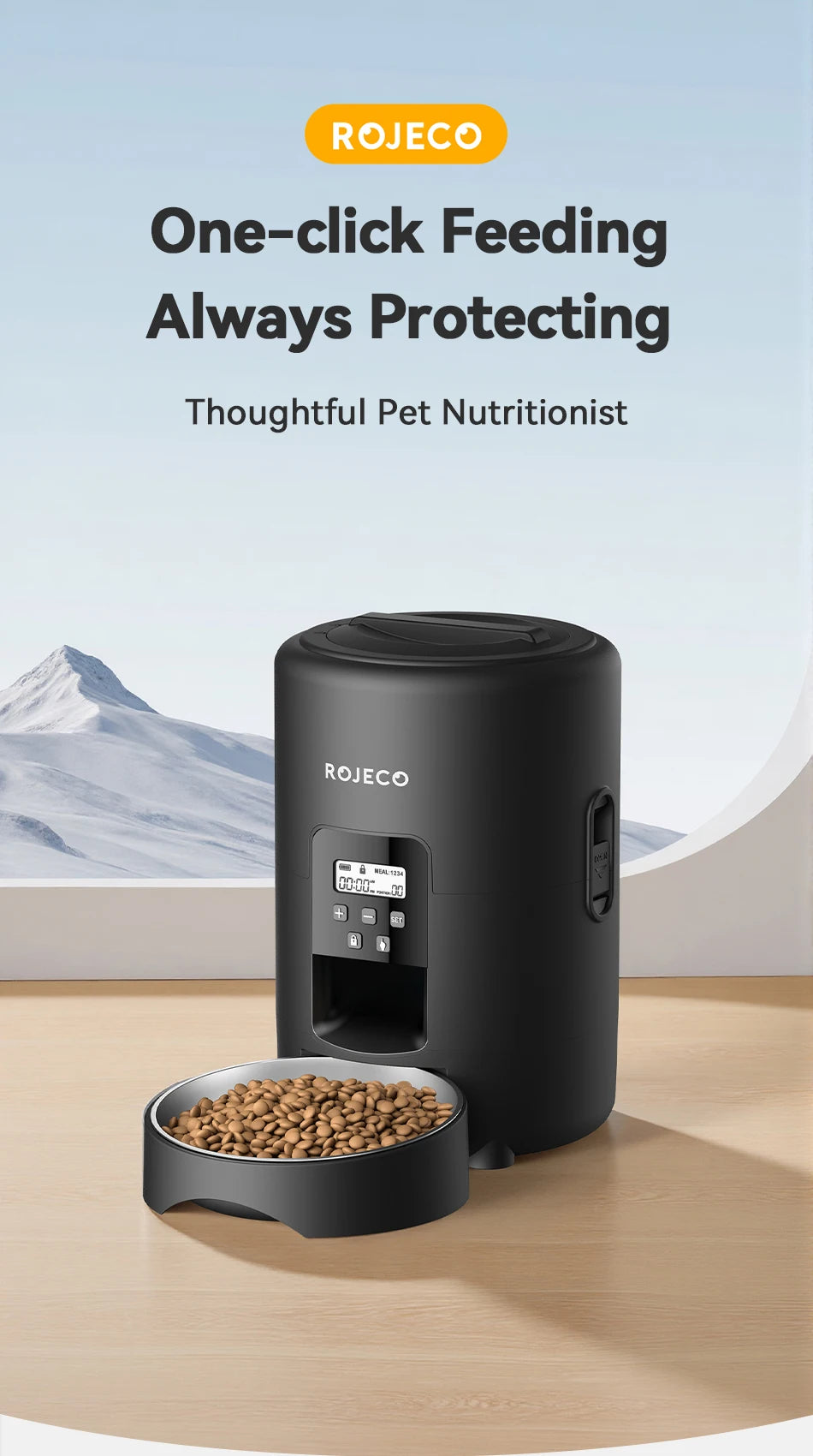 ROJECO Automatic Pet Feeder 2L