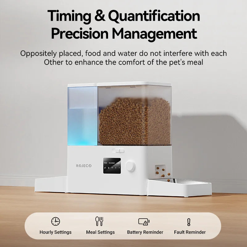 ROJECO WiFi Smart Feeder & Fountain