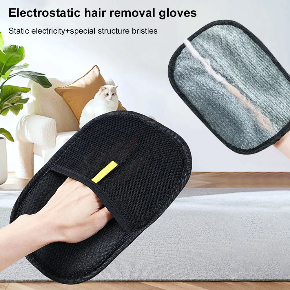 Pet Grooming Glove Dual-Sided Hair Remover