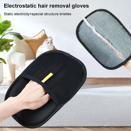 Pet Grooming Glove Dual-Sided Hair Remover
