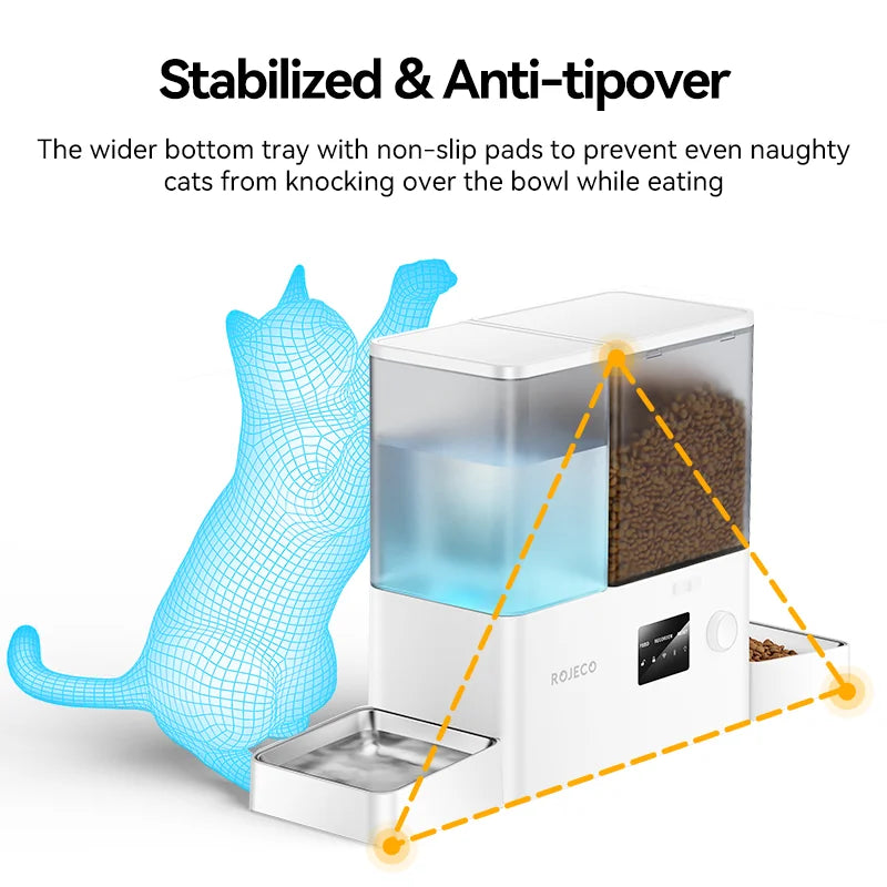ROJECO WiFi Smart Feeder & Fountain