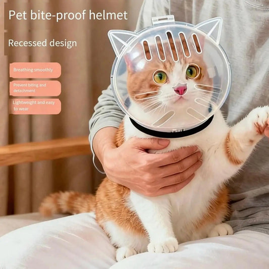 Breathable Cat Grooming Muzzle Hood