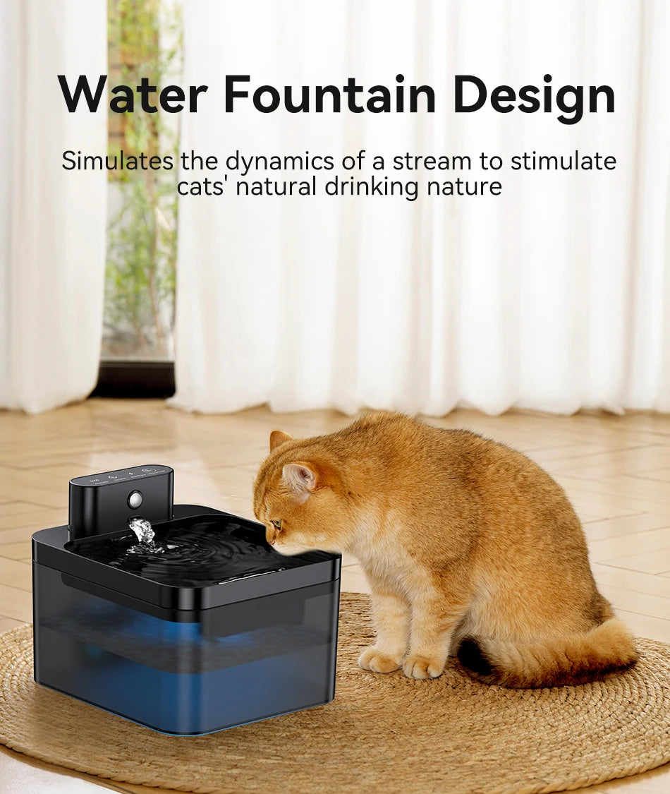 ROJECO Wireless Pet Fountain 2.2L