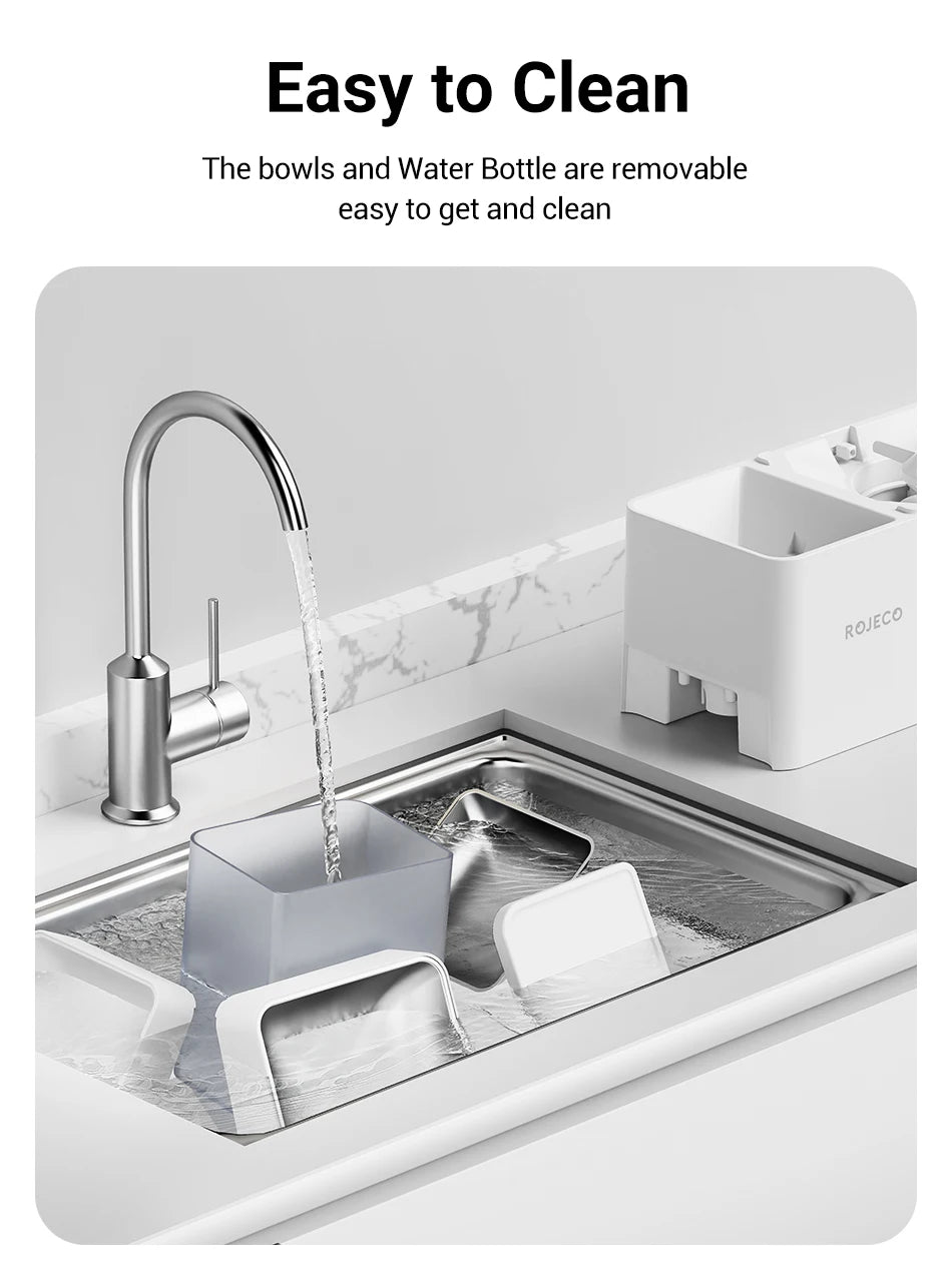 ROJECO WiFi Smart Feeder & Fountain