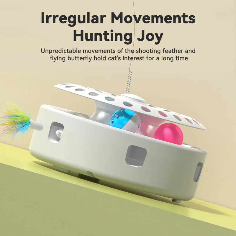 ROJECO 3-in-1 Interactive Cat Toy Set