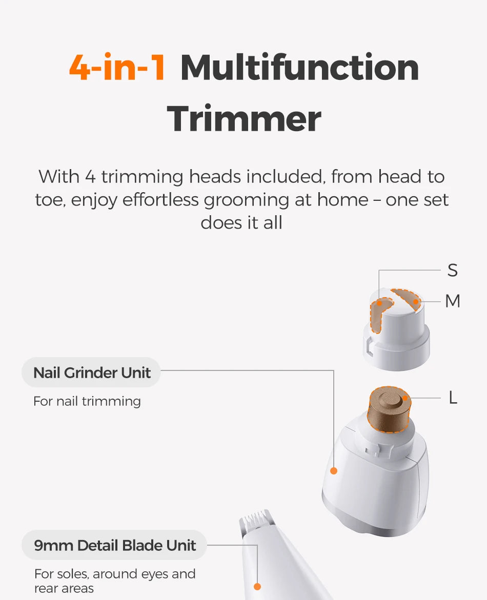 ROJECO 4-in-1 Pet Grooming Trimmer Kit