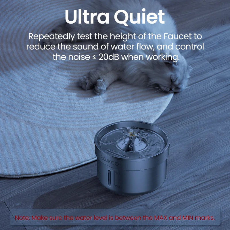 ROJECO Stainless Steel Pet Fountain
