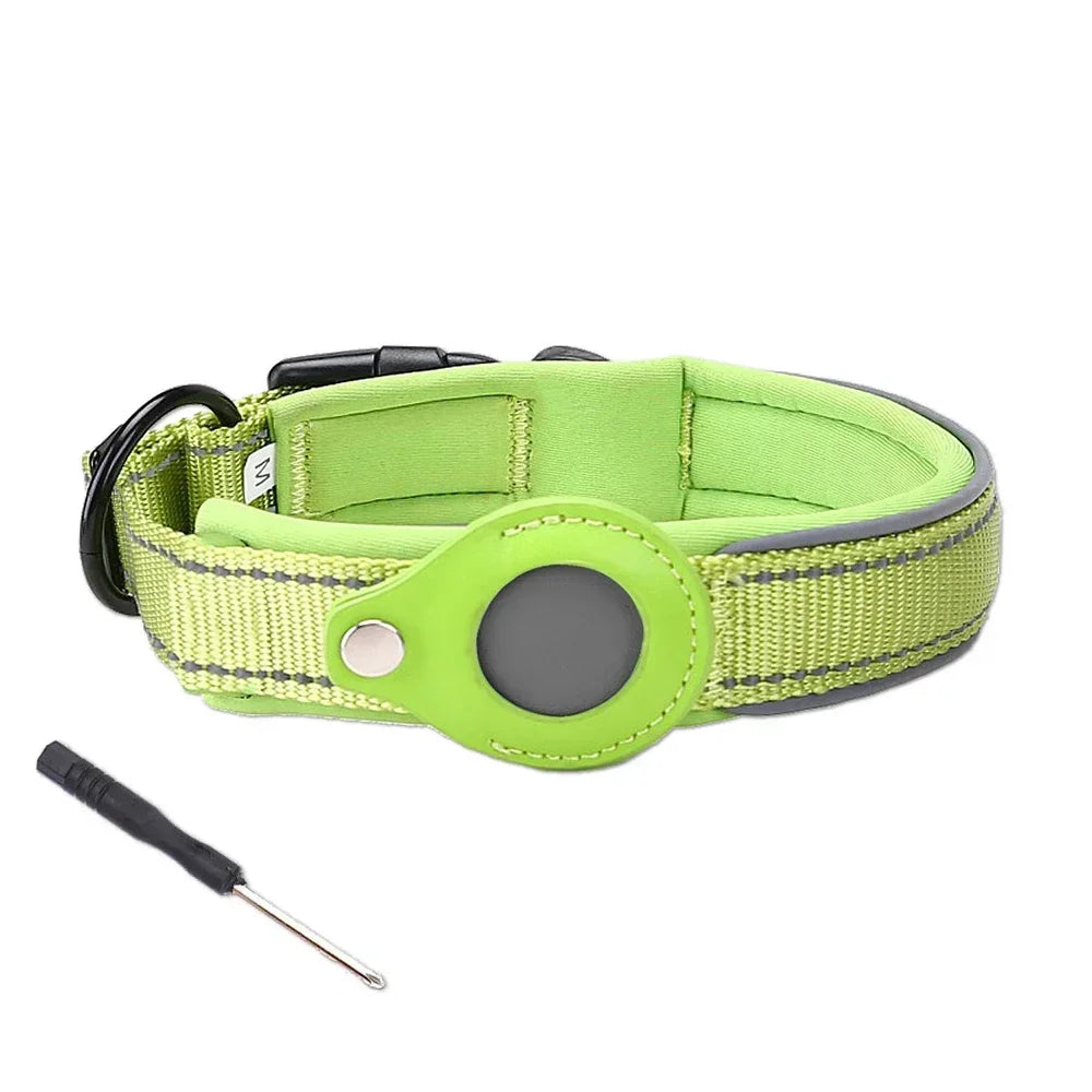 Reflective AirTag Dog Collar