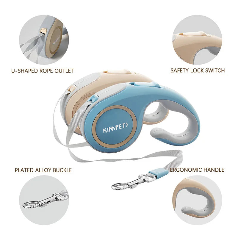 VOFORD Retractable Dog Leash 360 Tangle-Free 3m/5m
