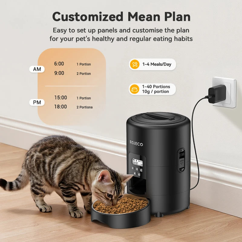 ROJECO Automatic Pet Feeder 2L