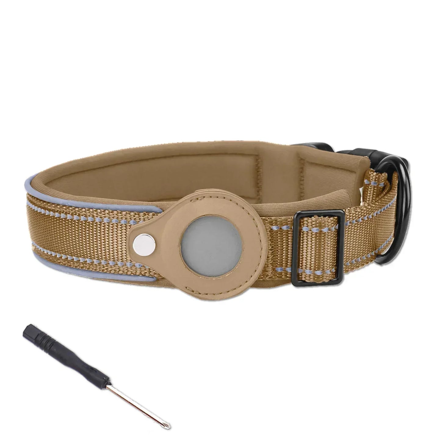 Reflective AirTag Dog Collar