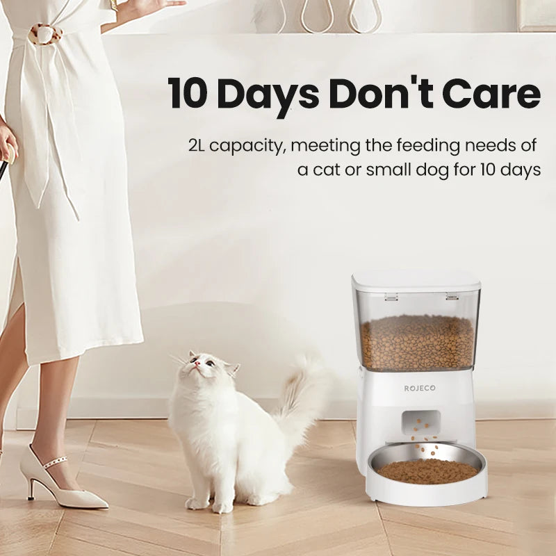 ROJECO Smart Automatic Pet Food Dispenser