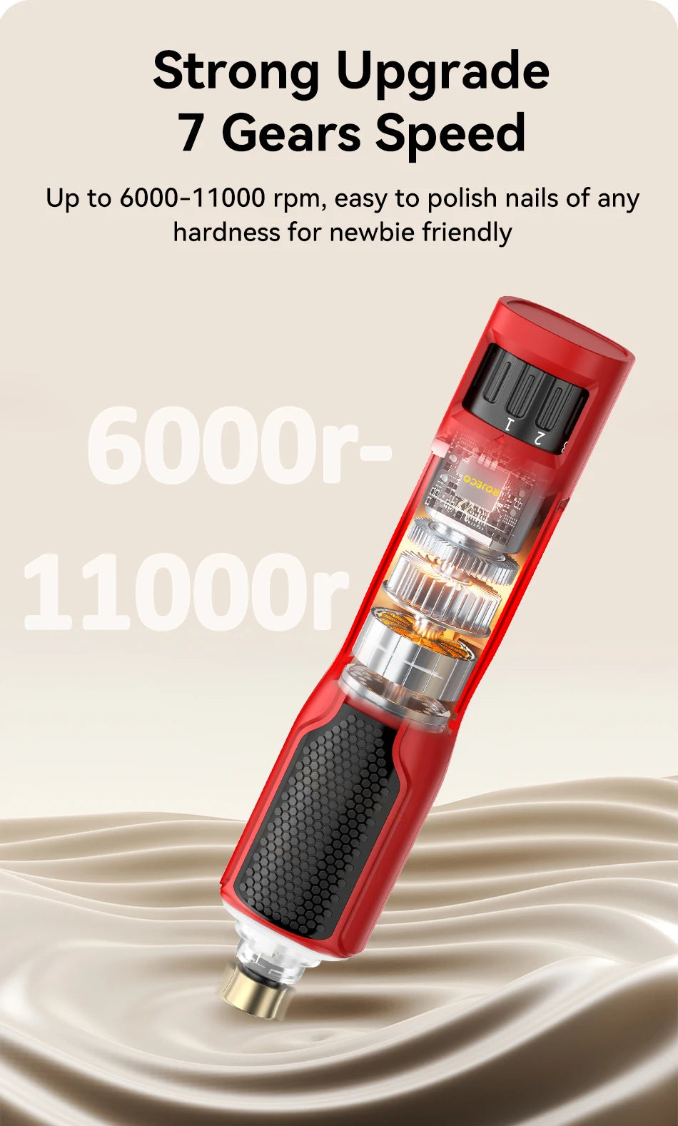ROJECO 7-Speed Electric Nail Grinder