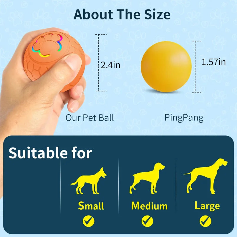 Interactive LED Dog Toy Ball