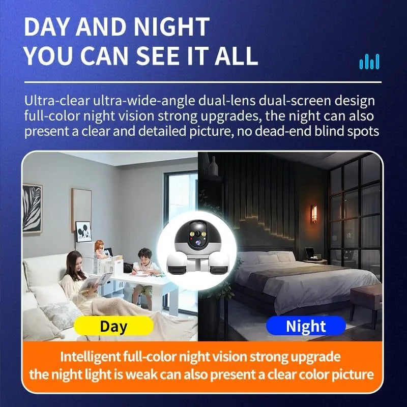 WiFi Dual Lens Robot Pet Camera 1080P