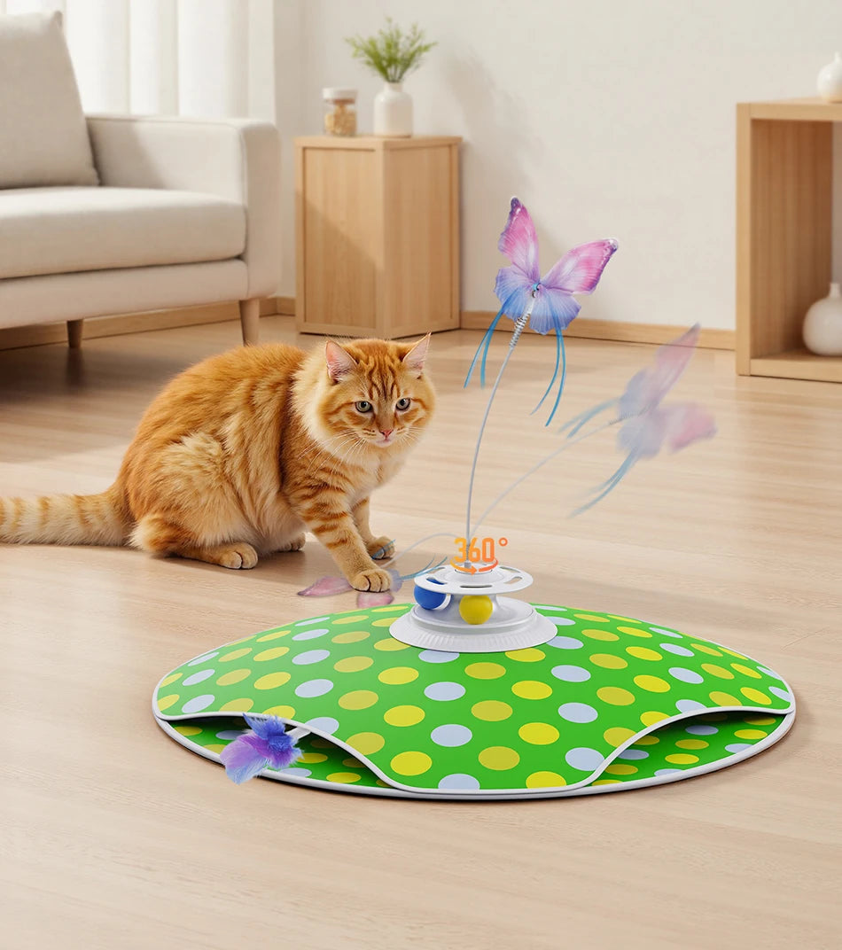 ROJECO 3-in-1 Interactive Cat Toy