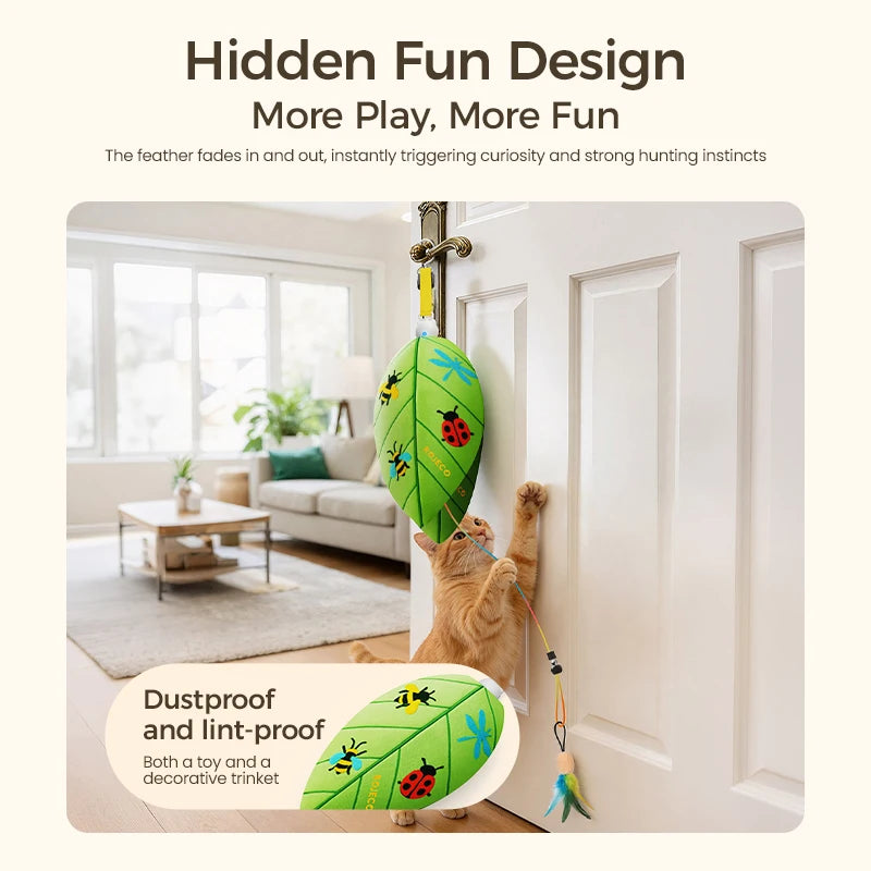 ROJECOnAutomatic Cat Feather & Laser Toy