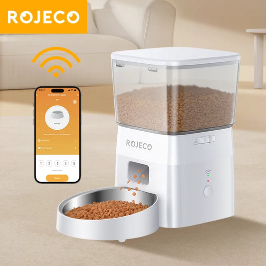 ROJECO Smart Automatic Pet Food Dispenser